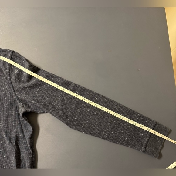 Navy Blue Men's Long Sleeve Henley Sonoma Cotton Blend Size XL - Picture 8 of 8